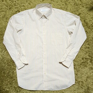  green lable lilac comb ng United Arrows shirt dress shirt long sleeve button down stripe men's XL slim Fit 