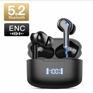 ワイヤレスイヤホン bluetooth5.2 ENCノイズキャンセリンク 防水 高音質