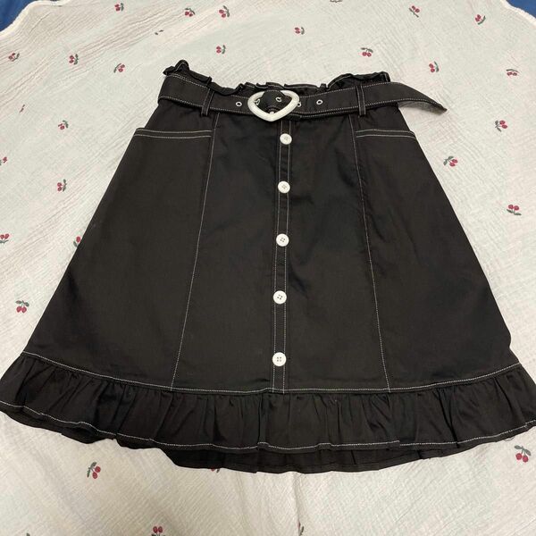 【美品】シークレットハニー　 ミニスカート 女の子 スカート　Ｍサイズ ブラック