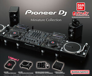 【新品】Pioneer DJ Miniature Collection ターンテーブルセット ガチャ PLX-1000 x 2 DJM-A9 x1 ガシャポン ミニチュアコレクション