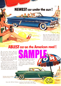 ◆1952年の自動車広告 フォード サンライナー FORD
