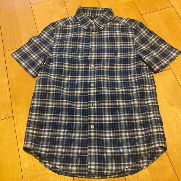 Polo Ralph Laurenの子供用インド綿　ボタンダウンシャツ