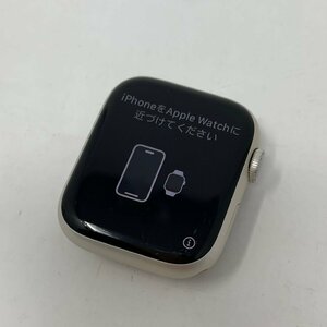 【ジャンク】Apple Watch Nike Series 7 GPS 45mm/32GB/スターライト/84％/MK72