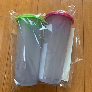 ★新品未使用品★Tupperware タッパーウェア ドリンクセット500ml 17×8ｃｍ