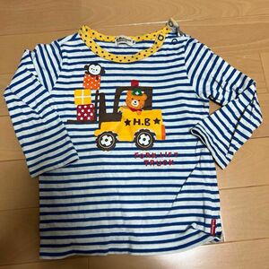 ミキハウス Tシャツ 子供服 キッズ 長袖Tシャツ ロンT MIKIHOUSE ボーダー