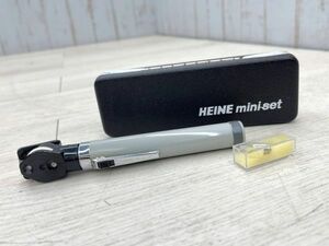 HEINE Mini комплект прямой изображение осмотр очки рабочее состояние подтверждено в жестком чехле Германия производства диагностика зеркало глаз низ наблюдение и т.п. инспекция измерительный прибор в тот же день рассылка 