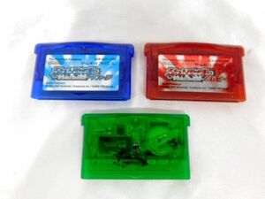 T927★ゲームボーイアドバンス GBA ソフト ポケットモンスター エメラルド/ルビー/サファイア 3 点 Nintendo ポケモン ★全国一律185円