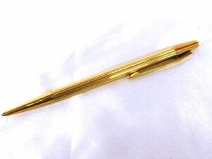 T912★モンブラン ボールペン MONTBLANC-NOBLESSE-GERMANY ゴールド色 ノブレス 青インク ノック式? 文具 筆記用具★全国一律185円