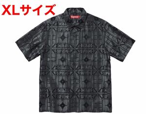 XLサイズ Supreme Tray Jacquard S/S Shirt Black シャツ ブラック