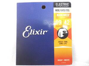 ELIXIR エリクサー エレキギター弦　12002　NANOWEBコーティング　ナノウェブ　スーパーライト　国内正規品