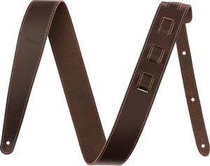 Fender fender ESSENTIALS LEATHER STRAPS BRN Brown guitar strap smooth leather material Canada made 
