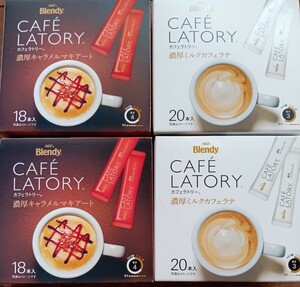  stick coffee AGFb Len ti Cafe lato Lee . thickness milk Cafe Latte!. thickness caramel maki art!4 box 76 pcs set ( including carriage )