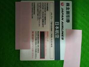 【発券コード通知】最新JAL株主優待券1枚。有効期限は2025年11月30日まで、発送しません。