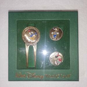 *woruto Disney world Golf green Fork . marker. set * present condition goods *WALT DISNEY World Golf