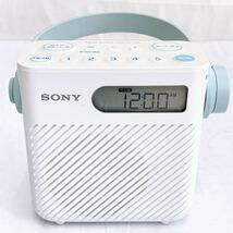 4SA170 SONY ソニー MODEL NO. ICF-S80 FM/AMシャワーミ ラジオ 2018年製 家電 通電OK 中古 現状品動作未確認_画像2