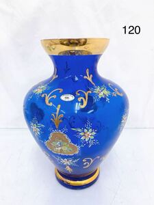 4SA094 T.MURANO GLASS ムラノガラス イタリア 花瓶 置物 中古 現状品