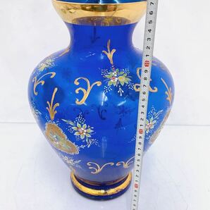 4SA094 T.MURANO GLASS ムラノガラス イタリア 花瓶 置物 中古 現状品の画像7