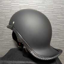 ダックテール S、M、L ヘルメット　マットブラック　半ヘル　キャップ　半帽　半ヘル　_画像2