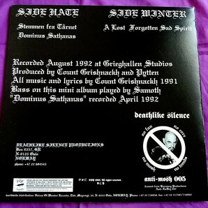 【Black Metal】BURZUM - Aske（'92）限定Transparent Red Vinyl！検：ブラックメタル Mayhem Emperor 放火 の画像2