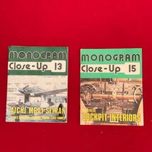 送料無料！MONOGRAM Close-Up 2冊 13 15 愛知航空機株式会社 戦闘機 AICHI M6A1 SEIRAN JAPANESE COCKPIT INTERIORS 洋書 当時物_画像1