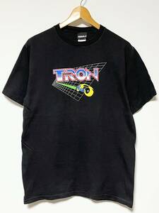 美品/00s★TRON/トロン SF MOVIE/映画 Tシャツ ブラック/黒 M ビンテージ