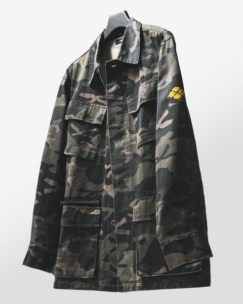 新品 gakkinコラボ HANABATSU CAMO SHIRT JACKET ジャケット ミリタリー