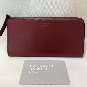 U932 未使用 マーガレットハウエルアイデア MARGARET HOWELL idea 長財布 財布 L字ファスナー レディース 本革 レザー MHLW0CT3