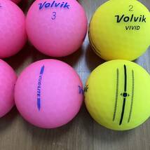 【訳あり】X819 未使用 VOLVIK ボルビック ゴルフボール ゴルフ Volvik VIVID 14個セット まとめ売り G8_画像7