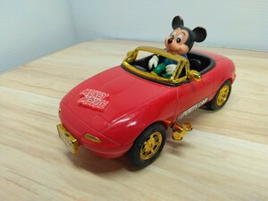 当時物　レトロ　ミッキーマウス　マスダヤ　1990　ゼンマイカー　Mickey Mouse　おもちゃ　玩具　ディズニー　ヴィンテージ　U