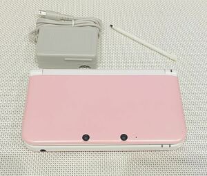 ニンテンドー3DSLL ピンクホワイト 本体動作品　送料無料　付属品付き　Nintendo 任天堂 