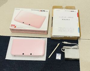 ニンテンドー3DS LL ピンク×ホワイト