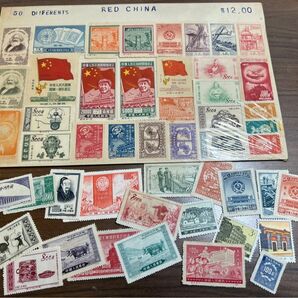 中国切手 50-60年代 紀特バラ 70種