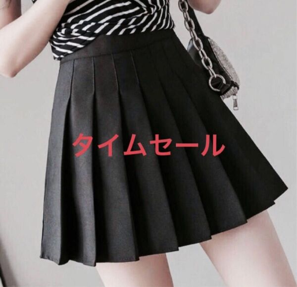  Mミニスカート　プリーツ　かわいい　スカート 着痩せ　新品　多種サイズ　黒スカート プリーツスカート　可愛い服装　新品