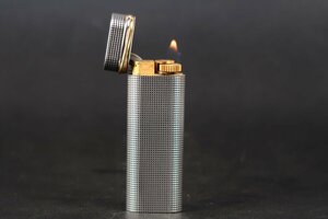 【美品】Cartier カルティエ トリニティ 高級ガスライター 喫煙具 ブランド小物 着火確認済み【QO31】