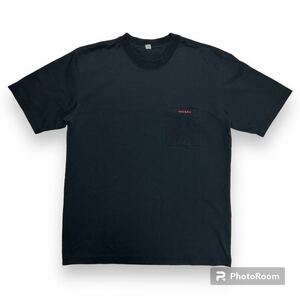 企業系 NISSAN 日産 半袖 Tシャツ ブラック×レッド 自動車 L