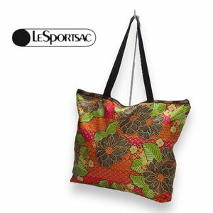 LeSportsac レスポートサック ナイロン トートバッグ 花柄 アメリカ製