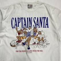 CAPTAIN SANTA キャプテンサンタ 半袖Tシャツ 両面プリント ホワイト L ジョイマークデザイン _画像3