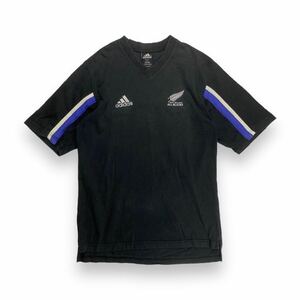 adidasアディダス オールブラックス 半袖 Tシャツ ブラック S ラグビー 