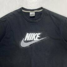 00s NIKE ナイキ ロゴ プリント 半袖 Tシャツ フェード ブラック XL y2k_画像3