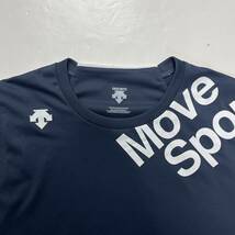DESCENTE デサント move sport ノースリーブ タンクトップ インナーシャツ スポーツウェア ネイビー L_画像3