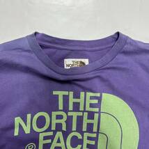 THE NORTH FACE ザ・ノースフェイス 茶タグ 復刻 半袖Tシャツ プリントT ロゴプリント パープル M_画像3