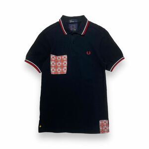  ultra rare FRED PERRY Fred Perry pack man collaboration polo-shirt with short sleeves black XS Portugal made 