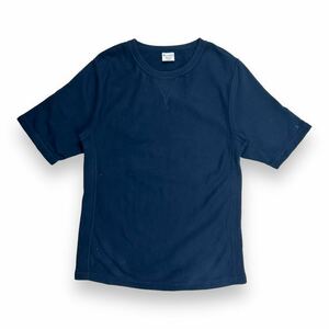 Champion チャンピオン Reverse Weave リバースウィーブ 半袖スウェット カットソー ネイビー M 無地 前V 