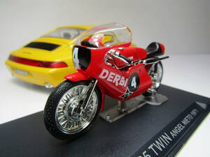 ixo 1/24 DERBI 125 TWIN アンヘル・ニエト 1971 #4/デルビ デアゴスティーニ DeAGOSTINI美品チャンピオンバイクコレクション No.48 MotoGP