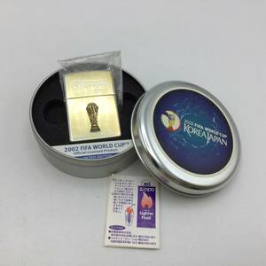 S135◇【火花未確認】ZIPPO ジッポー 2002 FIFA WORLD CUP KOREA JAPAN 日韓ワールドカップ 喫煙グッズ 喫煙具 現状品 ◇