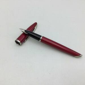  T63◇【インク切れ】WATERMAN ウォーターマン 万年筆 ペン先 18K 750 ※個人名刻印あり 筆記具 文房具 現状品 ◇