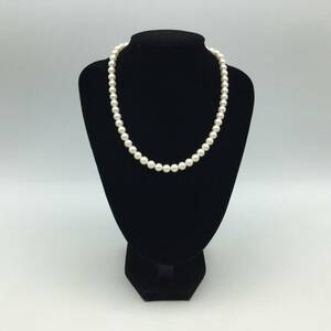 F52◇ MIKIMOTO ミキモト パール ネックレス 総パール 約7㎜玉 K18刻印あり アクセサリー 現状品 ◇ 