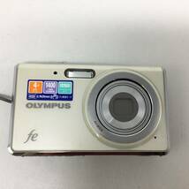 S40♪【通電/動作/精度未確認】OLYMPUS オリンパス fe FE-4020 コンパクトデジタルカメラ ホワイト系 現状品 ジャンク品 ♪_画像2