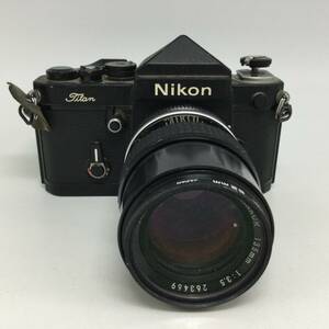 S37♪【動作/精度未確認】Nikon ニコン F2T Titan フィルムカメラ / NIKKOR 135mm 1:3.5 レンズ / 現状品 ジャンク品 ♪