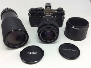 G22![ operation / precision not yet verification ]OLYMPUS Olympus OM-1 film camera OM-SYSTEM 1:3.6 seeing at distance TEFNON 1:5.6 present condition goods present condition goods junk!
